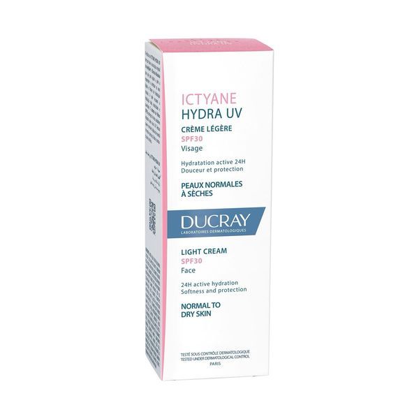 ICTYANE HYDRA UV CREME LEGERE SPF 30 Crème légère hydratante 24 H, SPF 30, tube 40 ml