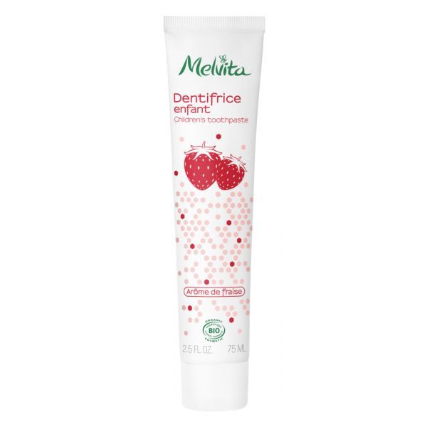 Melvita Dentifrice enfant, arôme fraise BIO - tube 75 ml