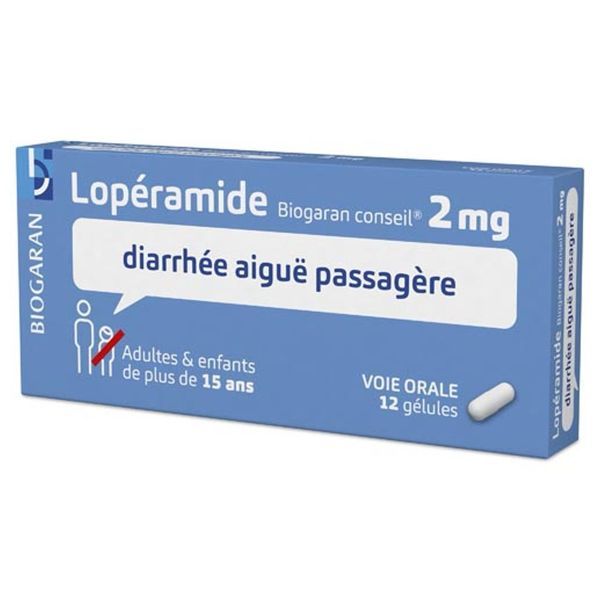 LOPERAMIDE BIOGARAN CONSEIL 2 mg gélule B/12
