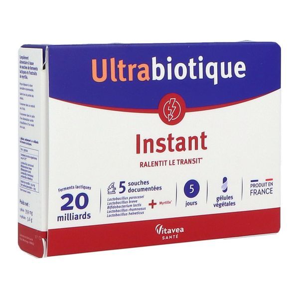 ULTRABIOTIQUE INSTANT 5 JOURS Gélule, complément alimentaire à base de souches de ferments lactiques, bt 10