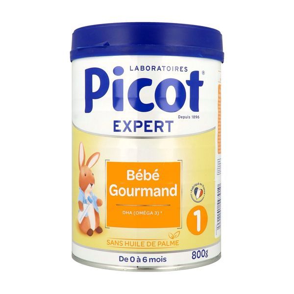 PICOT EXPERT BEBE GOURMAND 1 Lait pour nourrisson 1er âge, bt 800 g