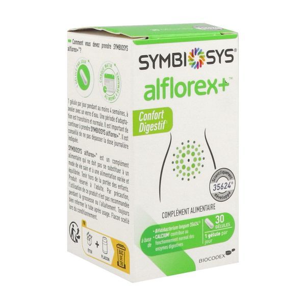 Symbiosys Alflorex + confort digestif 30 gélules
