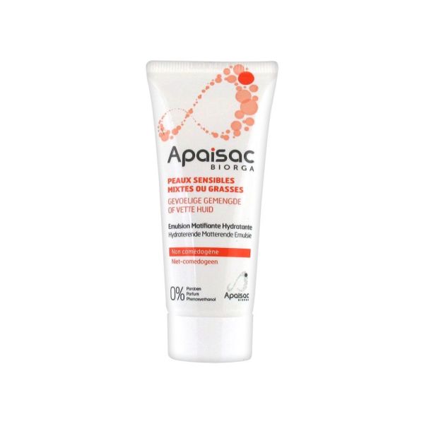 Apaisac Biorga Emulsion Matifiante Hydratante Creme Tube 40 Ml 1