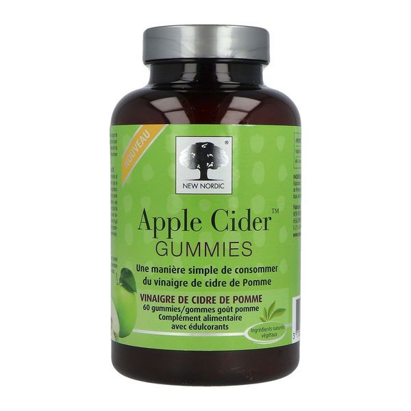 APPEL CIDER GUMMIES Gummies, complément alimentaire avec édulcorant, bt 60