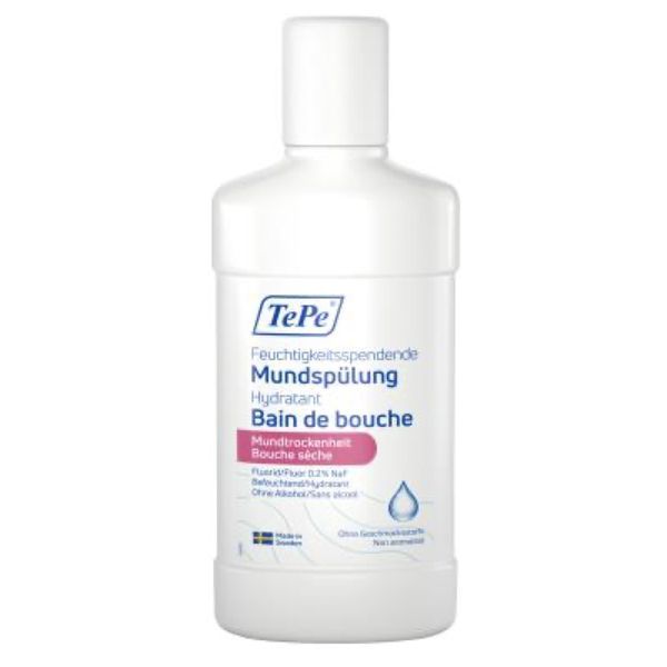 TEPE BAIN DE BOUCHE HYDRATANT Bain de bouche fluoré hydratant, non aromatisé, fl 500 ml