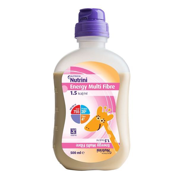 NUTRINI ENERGY MULTI FIBRE Denrée alimentaire destinée à des fins médicales spéciales, bouteille 500 ml