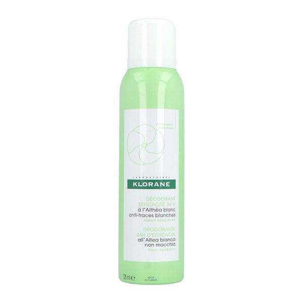 KLORANE DEODORANT TRES DOUX EFFICACITE 24 H SPRAY Déodorant très doux à l'althéa blanc, spray 125 ml