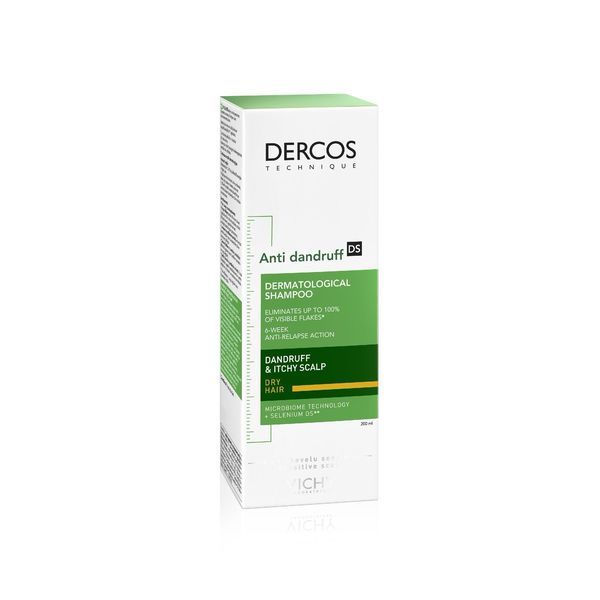 DERCOS DS SHAMPOING ANTIPELLICULAIRE CHEVEUX SECS Shampoing traitant anti-pelliculaire, fl 200 ml