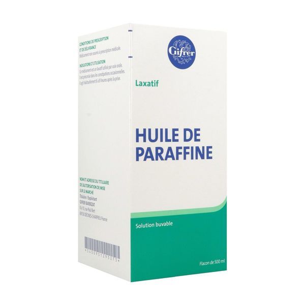 Huile De Paraffine Gifrer Solution Buvable 1 Flacon(S) Polyterephtalate (Pet) De 500 Ml