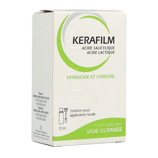 Kerafilm Solution Pour Application Locale 1 Flacon(S) En Verre Brun De 10 Ml Avec Bouchon(S) Applicateur Polyethylene