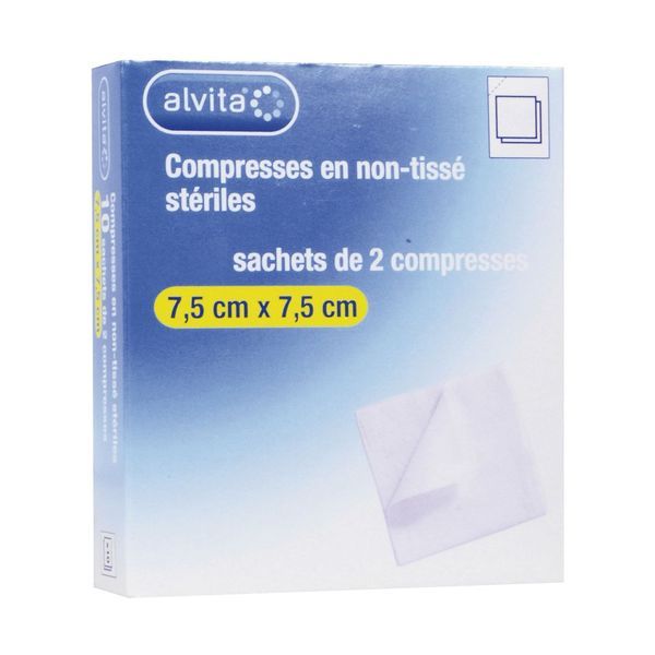 Alvita Compresse Non Tisse 7,5*7,5Cm 100
