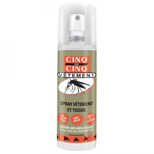 Cinq Sur Cinq Spray Vetements Et Tissus Liquide Flacon 100 Ml 1