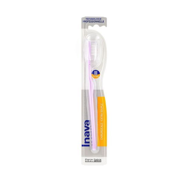 INAVA CHIRURGICALE Brosse à dents chirurgicale, très souple, 4 rangs, 15/100 mm, unité