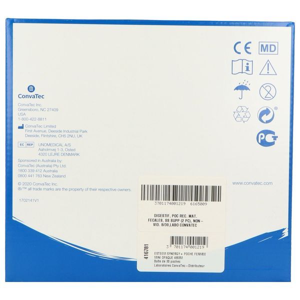 Esteem Synergy + Poche Fermee Mini Opaque 48 Mm Boite 30