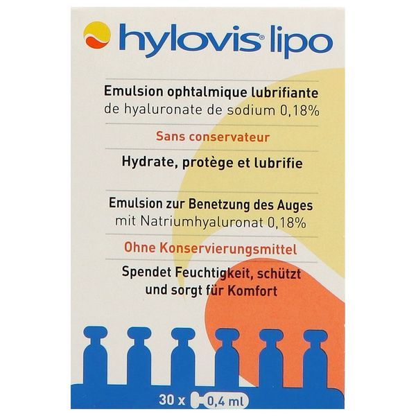 HYLOVIS LIPO emulsion ophtalmique oculaire 30 unidoses
