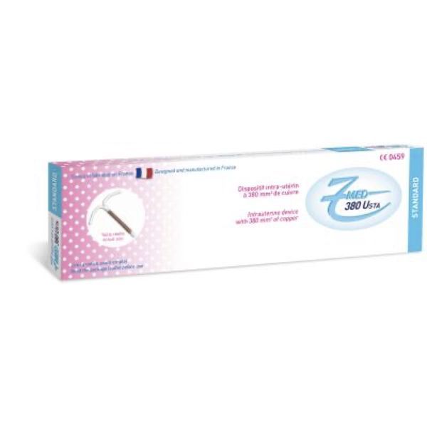 7MED 380 USTA Dispositif intrautérin cupro-contraceptif, prêt à l'emploi, modèle standard, unité