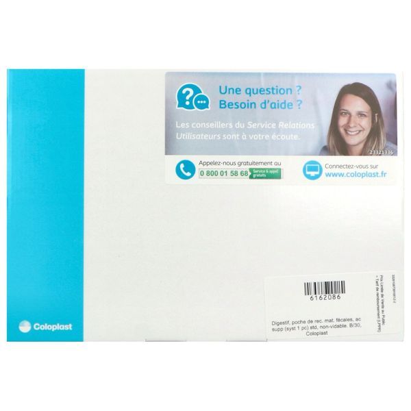 SENSURA MIO VISIO POCHE FERMEE MIDI Poche fermée système 1 pièce, à découper, textile neutre opaque, gris, diamètre 30 mm à 45 mm (ref. 108739), bt 30