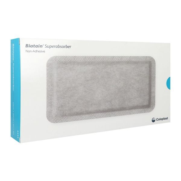 BIATAIN SUPERABSORBER Pansement hydrocellulaire superabsorbant, stérile, 10 cm x 20 cm, bt 10
