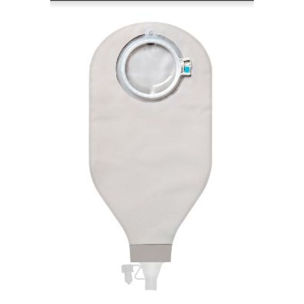 Poche d'ostomie SenSura® Mio Haut Débit (1040 ml) pour effluents digestifs abondants, en textile, avec filtre, avec couplage mécanique Click de diamèt