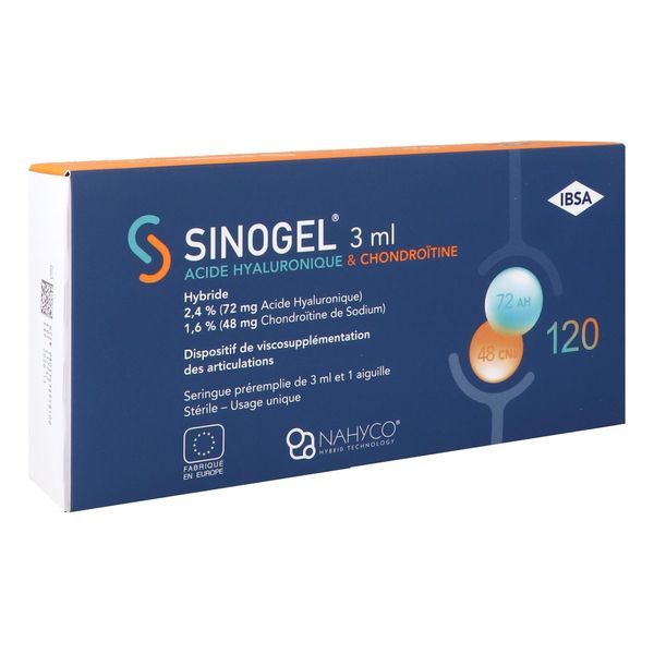 Sinogel Seringue Pre-Remplie 3Ml + Aiguille Boite 1