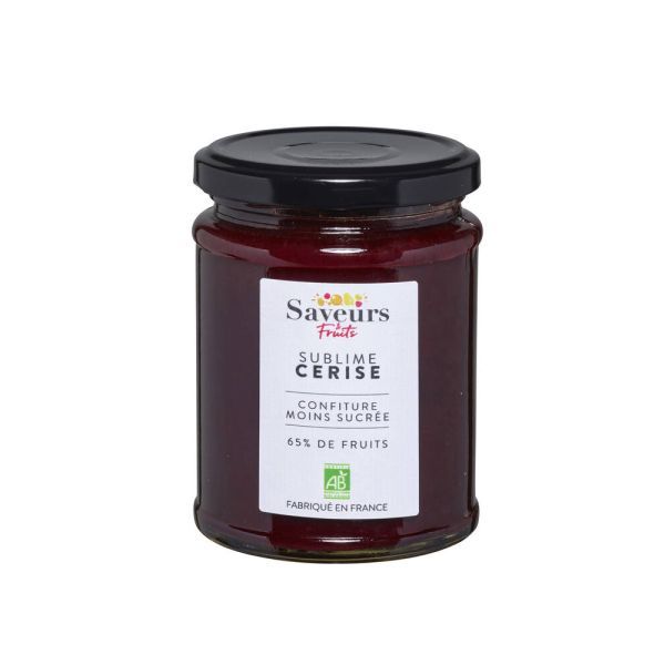 Saveurs & Fruits Confiture Extra de Cerise confiture moins sucrées BIO - 310 g