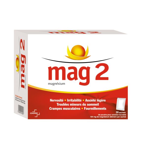 MAG 2 POUDRE POUR SOLUTION BUVABLE EN SACHET B/30