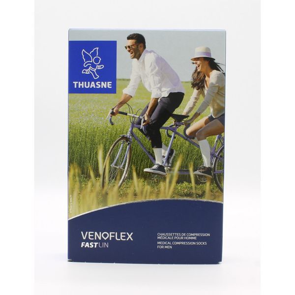 Venoflex Fast Lin Homme Classe 2 Chaussettes - Grege T2 Normal 2