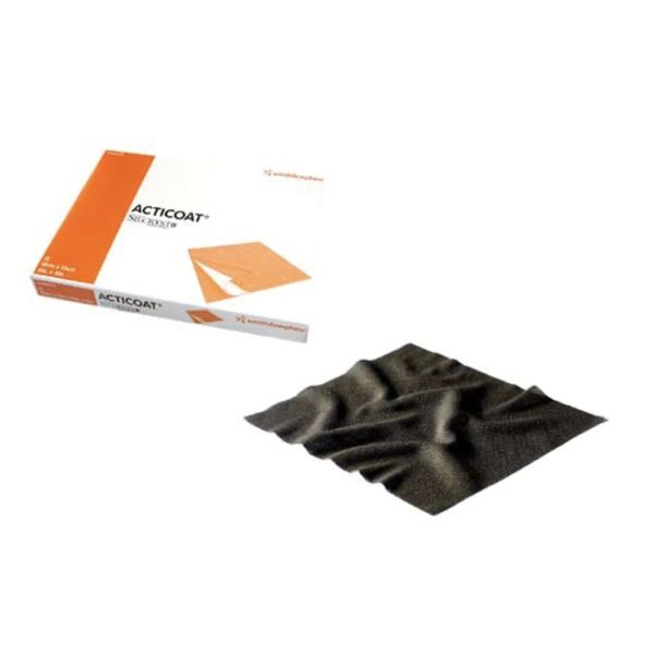 ACTICOAT Pansement antimicrobien à base d'argent nanocristallin, 10 cm x 10 cm (ref. 66000789), bt 5