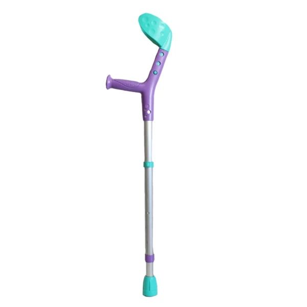 Herdegen Anglaise Enfant Reglable Tiki Turquoise Et Violet Canne 1