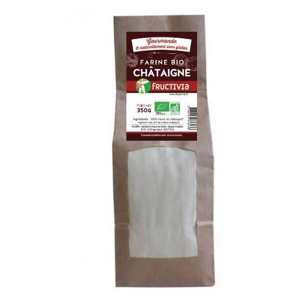 Fructivia Farine de Châtaignes sans gluten BIO - sachet 350 g