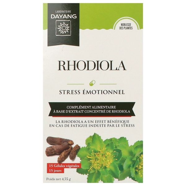DAYANG GELULE RHODIOLA Gélule, complément alimentaire à base de concentré de rhodiola, bt 15