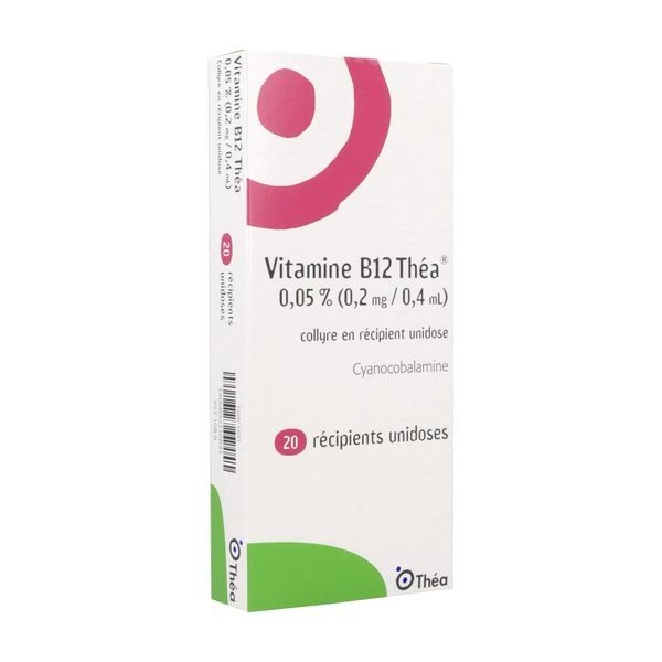 Vitamine B12 Thea 0,05 Pour Cent (0,2 Mg/0,4 Ml) Collyre En Recipient Unidose B/20