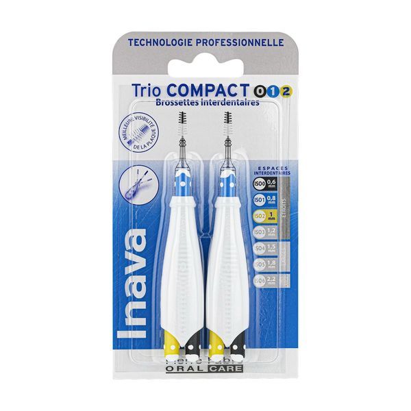 Inava Triocompact (3 Brossettes Sur Un Meme Manche Et 2 Manches Par Blister) 3