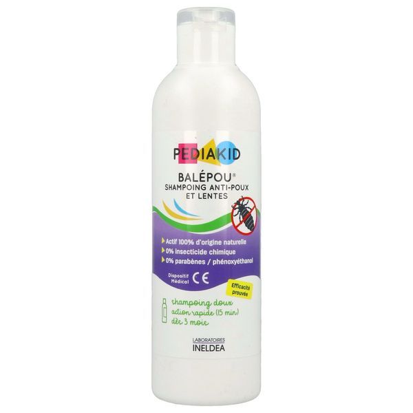 PEDIAKID BALEPOU SHAMPOING ANTIPOUX ET LENTES Shampoing antipoux, antilentes, fl 200 ml