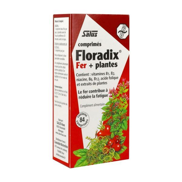 Salus Floradix fer + plantes - 84 comprimés