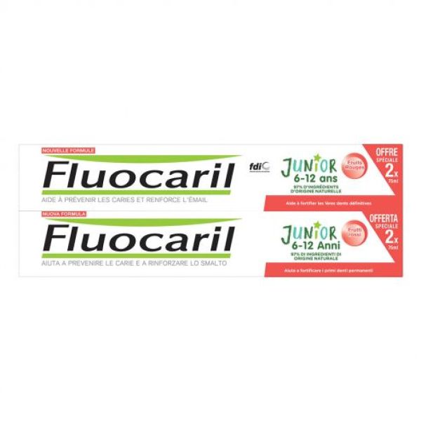 Fluocaril Dentifrice Kids Junior Fruits Rouges Tube 75 Ml 6-12Ans 2