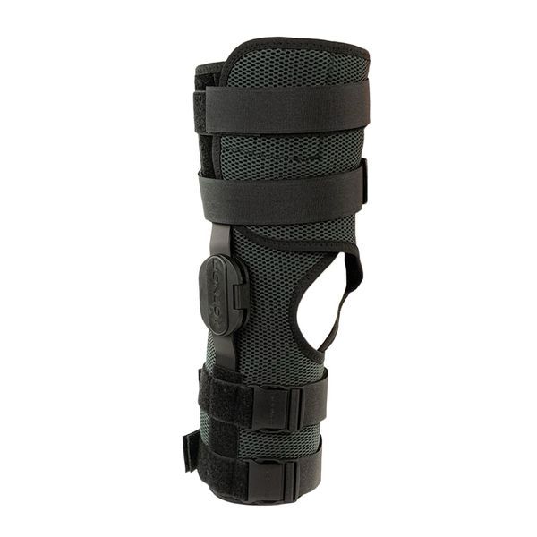 DONJOY SUPPORT EVEREST II Genouillère ligamentaire articulée, à ouverture totale, small (ref. 82-0046-2), unité