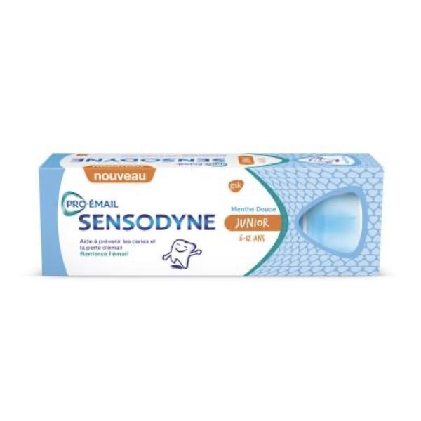 SENSODYNE PRO - EMAIL DENTIFRICE JUNIOR Dentifrice fluoré, goût menthe douce, tube 50 ml x 2