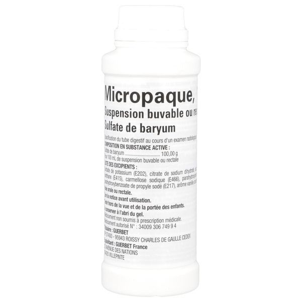 MICROPAQUE Suspension buvable ou rectale, flacon 150 ml