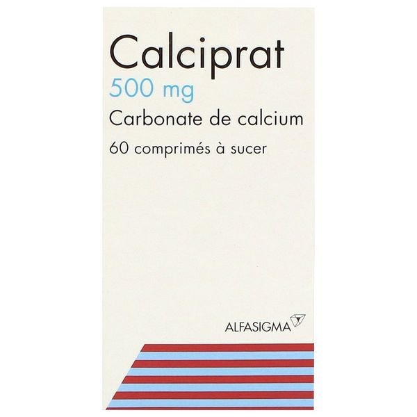 CALCIPRAT Comprimé à sucer 500 mg, boîte 1 flacon 60
