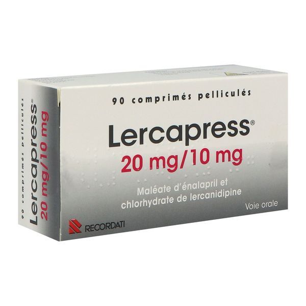 LERCAPRESS 20 MG / 10 MG BOITE DE 90 COMPRIMES