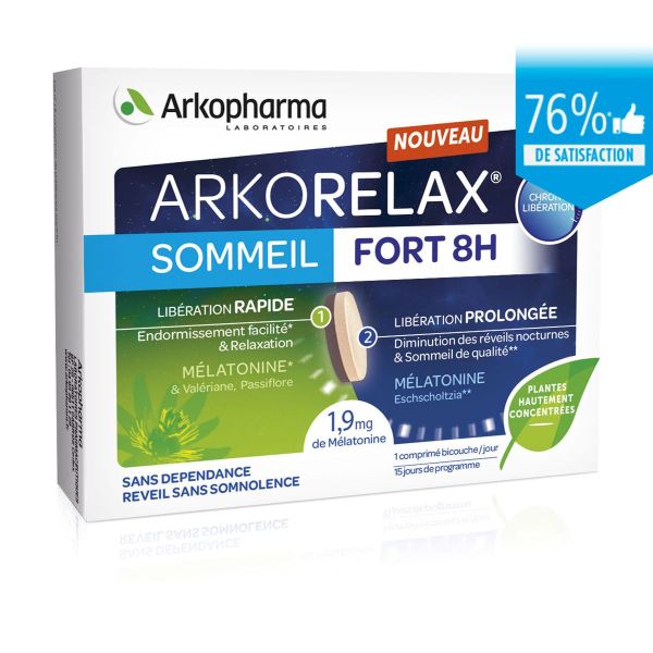 Arkorelax sommeil fort 8 heures - 15 comp