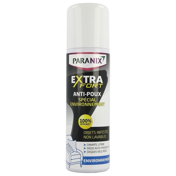 PARANIX EXTRA FORT ANTIPOUX ENVIRONNEMENT SPRAY Spray antipoux à usage externe pour l'environnement, spray 150 ml