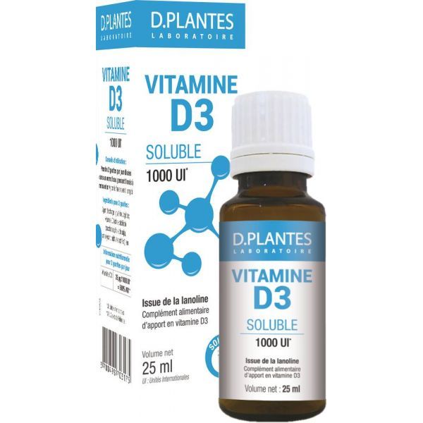 D. Plantes Vitamine D3 1000 UI Soluble - flacon 25 ml