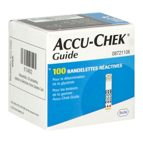 Accu-Chek Guide Test Strip 100Ct France Bandelette 100