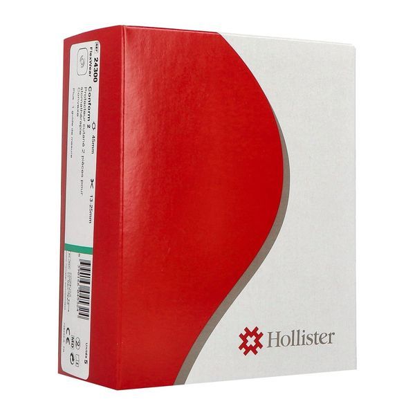 CONFORM 2 SUPPORT CLASSIQUE CONVEXE Support porte-poche système 2 pièces, à découper, anneau flottant, anneau 45 mm (ref. 24300), bt 5