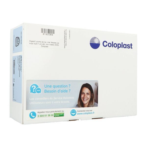 ALTERNA SYSTEME 1 PIECE Poche Maxi fermée, filtre intégré, système 1 pièce, prédécoupée, opaque, diamètre 40 mm, bt 30