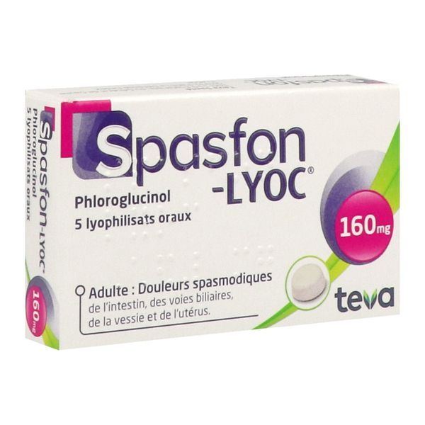 SPASFON LYOC Lyophilisat oral 160 mg, boîte 5