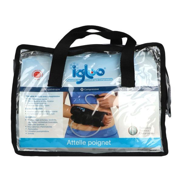 IGLOO ATTELLE DE POIGNET Attelle de poignet universelle, d'immobilisation, gonflable, pour cryothérapie, unité