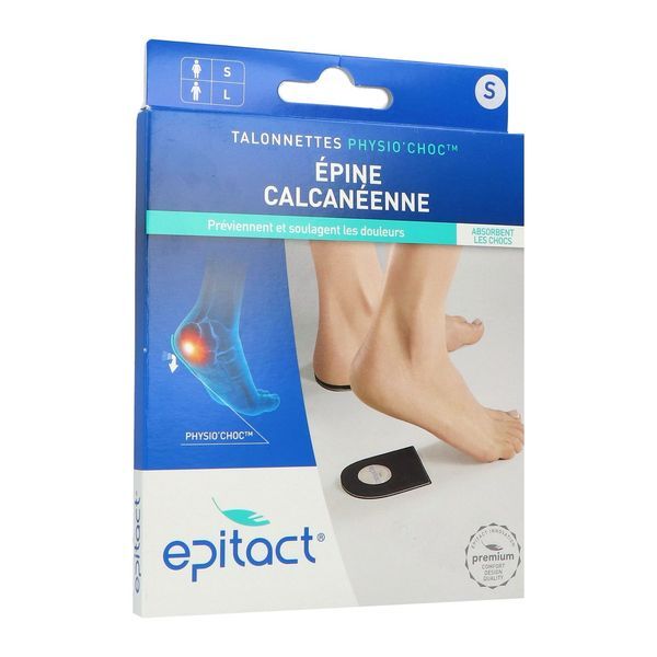 EPITACT TALONNETTE Talonnette antichoc pour épine calcanéenne en DynABS et Epithelium, femme (ref. 0661), bt 2